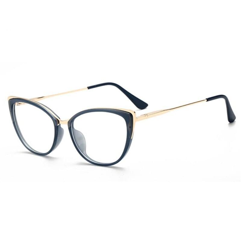 Anti-blue Light Cat Eye Spectacle Women Lens Glasses