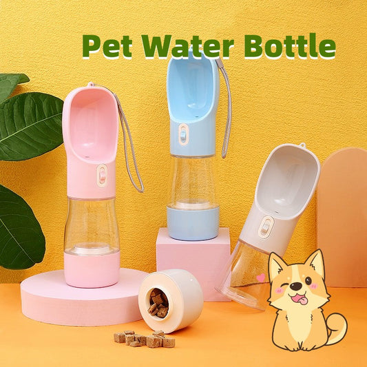 Pet Dog Water Bottle Feeder Bowl Portable Water Food Bottle Pets Outdoor Travel Drinking Dog Bowls Water Bowl For Dogs
